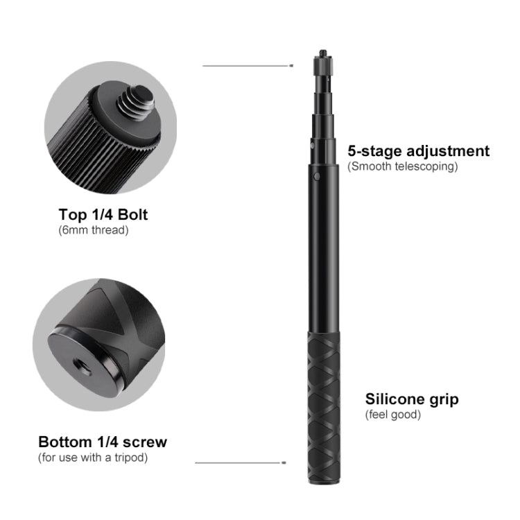 Motorcycle Double Dual-heads Crabs Clamps Handlebar Fixed Mount Selfie Stick - free shipping - PMC TechLife - Order now!