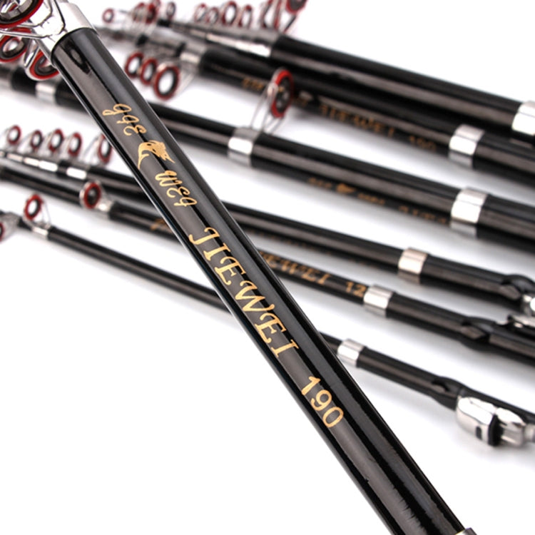 36cm Portable Telescopic Sea Fishing Rod Mini Fishing Pole, Extended Length : 2.1m, Black Clip Reel Seat - free shipping - PMC TechLife - Order now!