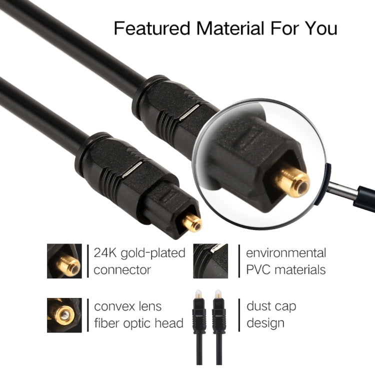 EMK 8m OD4.0mm Toslink Male to Male Digital Optical Audio Cable - Audio Optical Cables by EMK | Online Shopping South Africa | PMC TechLife | Buy Now Pay Later Mobicred