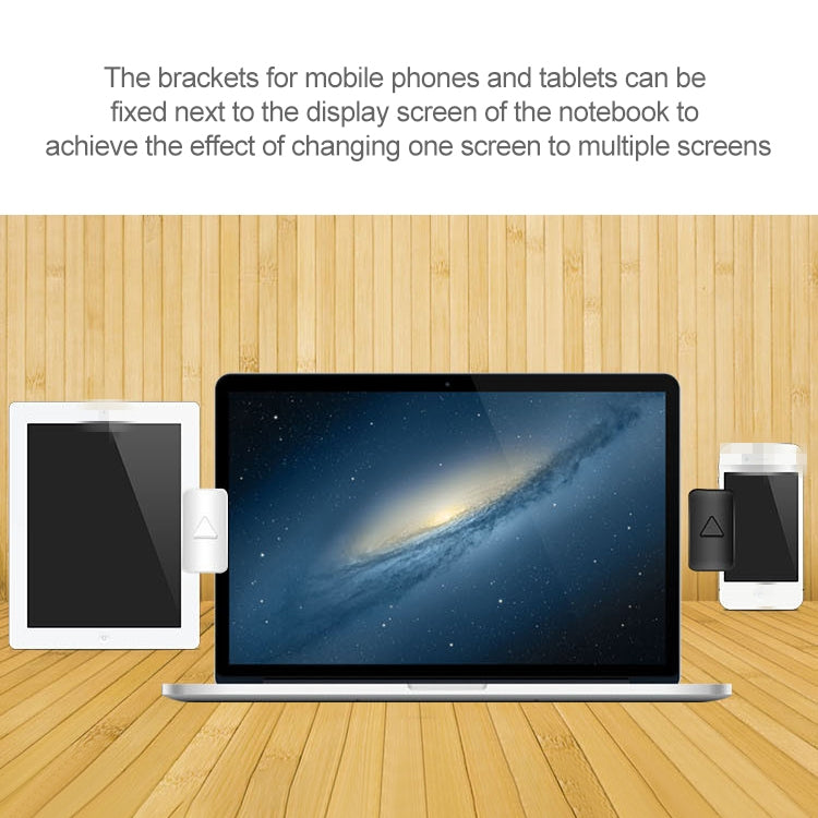 Laptop Mobile Phone Connection Bracket Multi-Screen Interactive Bracket Computer Side Screen Mobile Phone Holder (Black) -  by PMC TechLife | Online Shopping South Africa | PMC TechLife