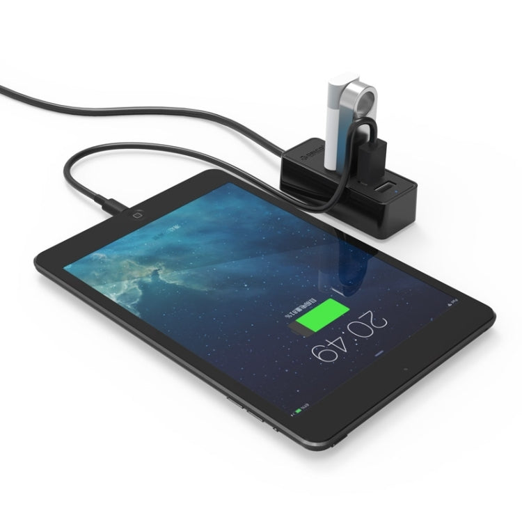 ORICO W5P-U2-100 USB 2.0 Desktop HUB with 100cm Micro USB Cable Power Supply(Black) - free shipping - PMC TechLife - Order now!