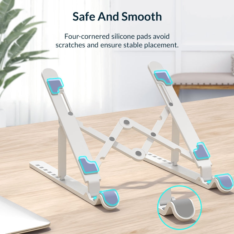 ORICO PFB-A23 ABS Foldable Laptop Stand (White) - free shipping - PMC TechLife - Order now!