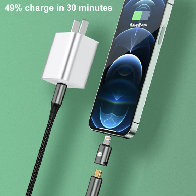 20W 8 Pin Male to USB-C / Type-C Female Straight Charging Adapter - Converter & Adapter by PMC TechLife | Online Shopping South Africa | PMC TechLife