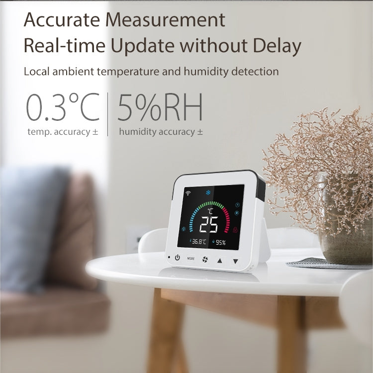 NEO NAS-RT01W WiFi Smart Color Screen Infrared Air Conditioner Controller Thermostat(White) - free shipping - PMC TechLife - Order now!