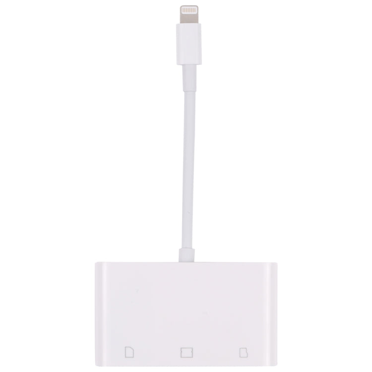 NK-1011 3 in 1 CF Card / TF Card / SD Card Reader For 8 Pin Devices - U Disk & Card Reader by PMC TechLife | Online Shopping South Africa | PMC TechLife