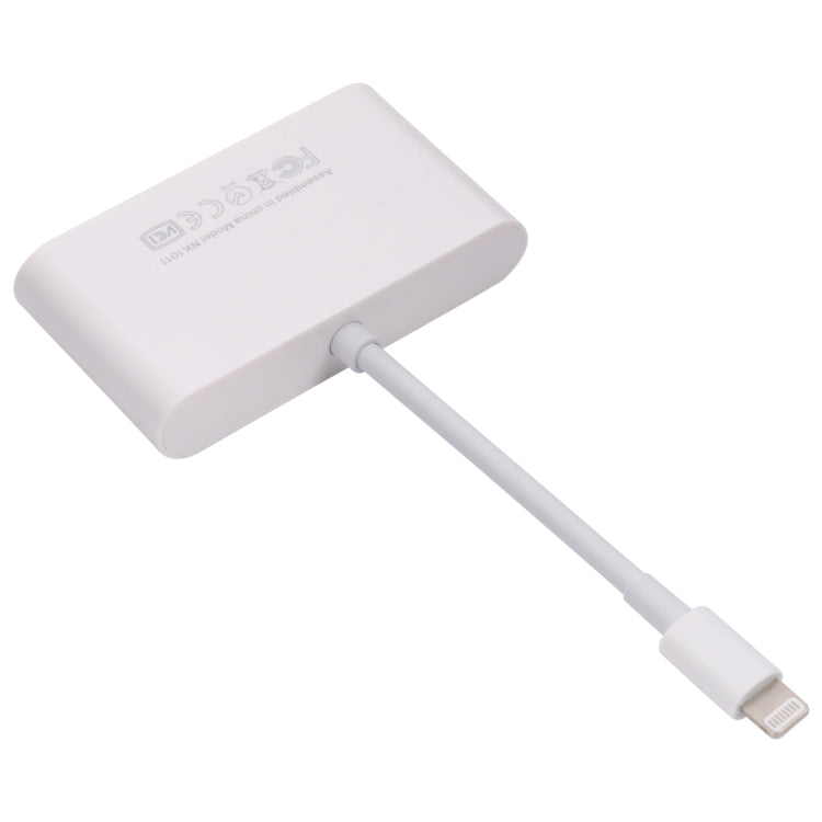 NK-1011 3 in 1 CF Card / TF Card / SD Card Reader For 8 Pin Devices - U Disk & Card Reader by PMC TechLife | Online Shopping South Africa | PMC TechLife