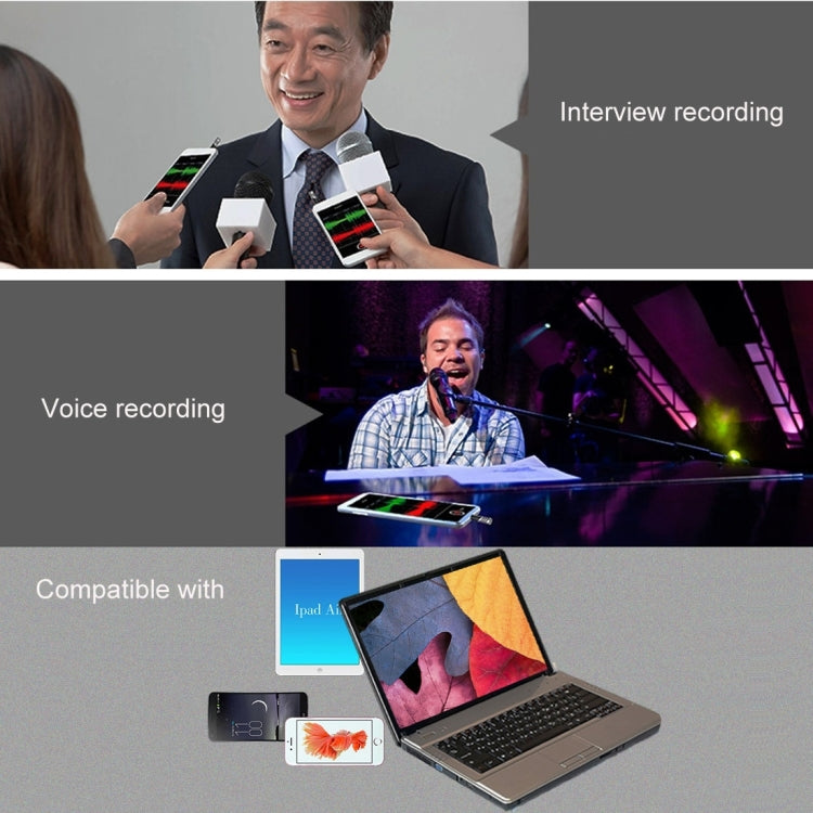 R1 Mini Condenser Record Microphone, For Smart Phones, Tablets and Other Audio Device with 3.5mm Earphone Port(Green) - Other Accessories by PMC TechLife | Online Shopping South Africa | PMC TechLife