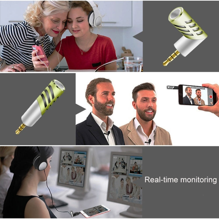 R1 Mini Condenser Record Microphone, For Smart Phones, Tablets and Other Audio Device with 3.5mm Earphone Port(Green) - Other Accessories by PMC TechLife | Online Shopping South Africa | PMC TechLife