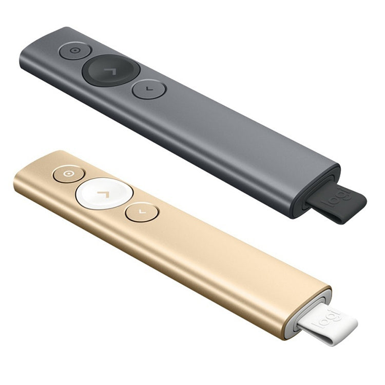 Logitech Spotlight 2.4Ghz USB Wireless Presenter PPT Remote Control Flip Pen (Gold) - free shipping - PMC TechLife - Order now!
