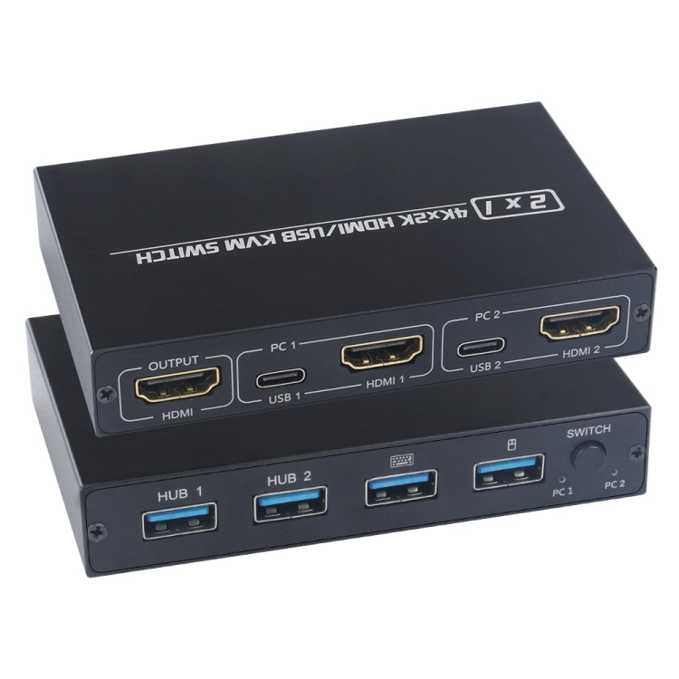 AM-KVM201CL 2x1 4Kx2K HDMI / USB / KVM Switch - Switch by PMC TechLife | Online Shopping South Africa | PMC TechLife | Buy Now Pay Later Mobicred