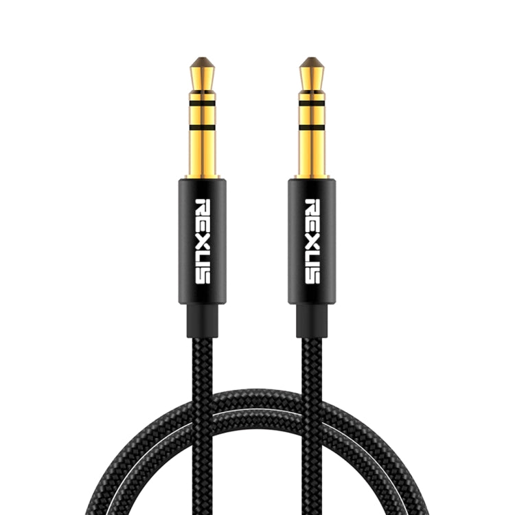 REXLIS 3629 3.5mm Male to Male Car Stereo Gold-plated Jack AUX Audio Cable for 3.5mm AUX Standard Digital Devices, Length: 1m - Aux Cable by REXLIS | Online Shopping South Africa | PMC TechLife | Buy Now Pay Later Mobicred