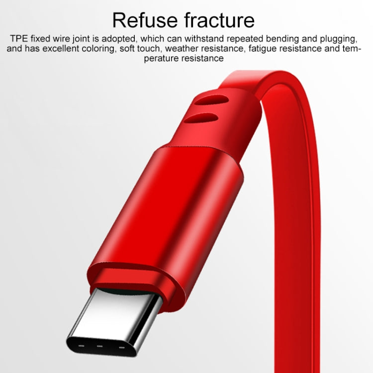 1.2m 3.5A Max 3 in 1 USB to USB-C / Type-C + 8Pin + Micro USB Retractable Charging Cable(Red) - Multifunction Cable by PMC TechLife | Online Shopping South Africa | PMC TechLife