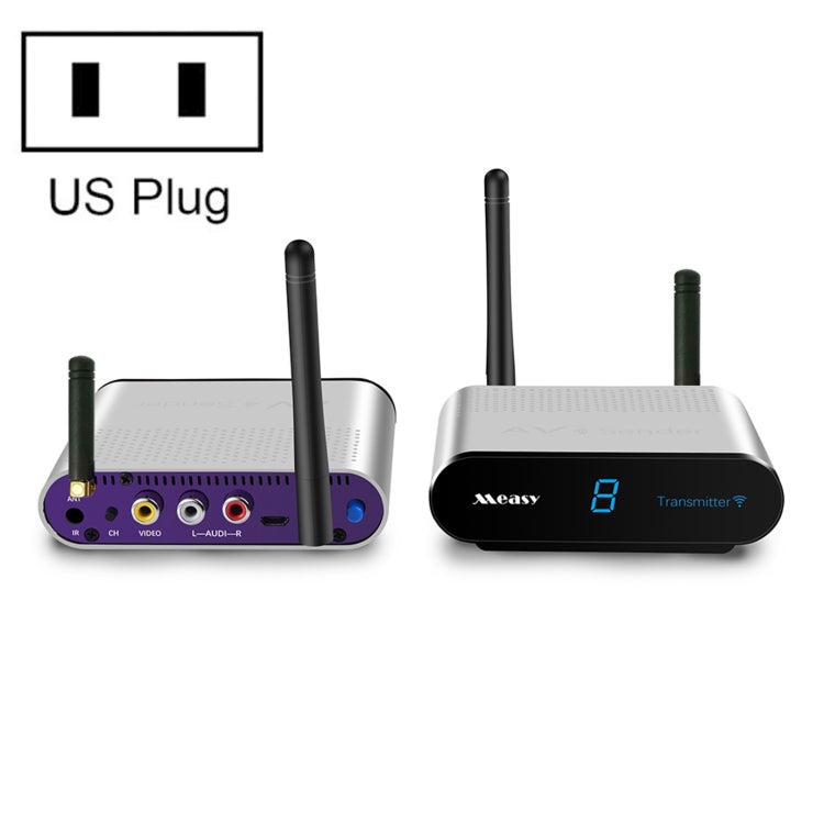 Measy AV230 2.4GHz Wireless Audio / Video Transmitter and Receiver with Infrared Return Function, Transmission Distance: 300m, US Plug - free shipping - PMC TechLife - Order now!