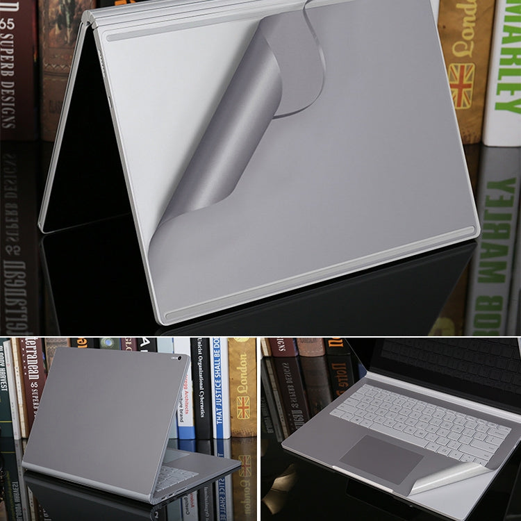 4 in 1 Notebook Shell Protective Film Sticker Set for Microsoft Surface Book 2 15 inch(Grey) - free shipping - PMC TechLife - Order now!