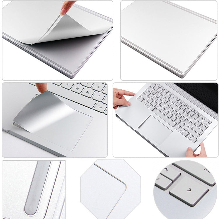 4 in 1 Notebook Shell Protective Film Sticker Set for Microsoft Surface Book 13.5 inch(Silver) - Screen & Keyboard Cover by PMC TechLife | Online Shopping South Africa | PMC TechLife
