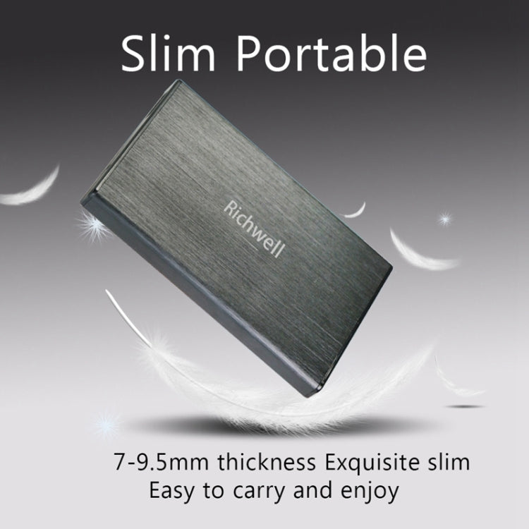 Richwell SATA R23-SATA-160GB 160GB 2.5 inch USB3.0 Interface Mobile Hard Disk Drive(Black) - free shipping - PMC TechLife - Order now!