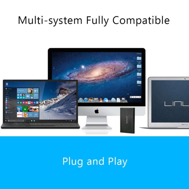 Richwell SATA R23-SATA-160GB 160GB 2.5 inch USB3.0 Interface Mobile Hard Disk Drive(Black) - free shipping - PMC TechLife - Order now!