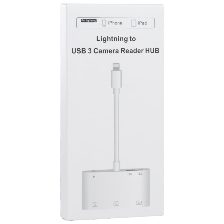 6 in 1 8 Pin Male to 3 USB + TF / SD Card Slot + 8 Pin Power Female Adapter - Converter & Adapter by PMC TechLife | Online Shopping South Africa | PMC TechLife