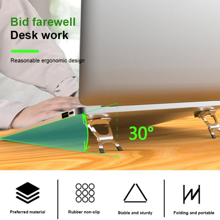 SD-001 2 PCS Desktop Foldable Mini Holder, Specification: Aluminum Alloy - Desktop Holder by PMC TechLife | Online Shopping South Africa | PMC TechLife