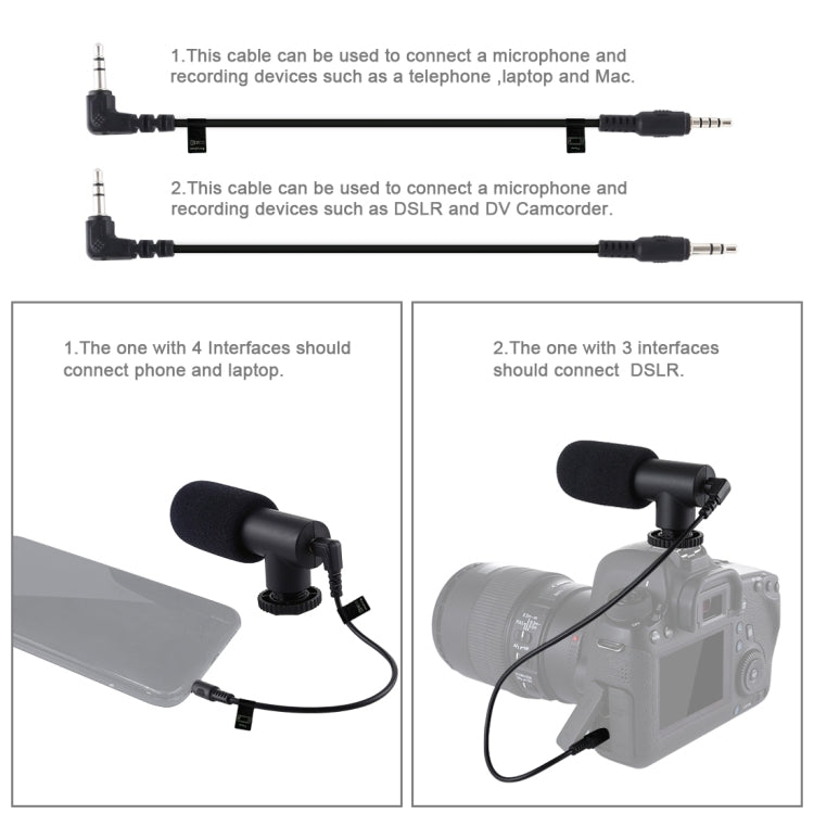 PULUZ U/C Shape Portable Handheld DV Bracket Stabilizer + LED Studio Light + Video Shotgun Microphone Kit with Cold Shoe Tripod Head  for All SLR Cameras and Home DV Camera - free shipping - PMC TechLife - Order now!