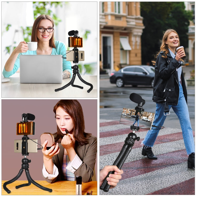 PULUZ Mini Octopus Flexible Tripod Holder with Ball Head & Phone Clamp + Tripod Mount Adapter & Long Screw for SLR Cameras, GoPro, Cellphone, Size: 30cmx5cm - Portable Mini Tripod by PULUZ | Online Shopping South Africa | PMC TechLife | Buy Now Pay Later Mobicred