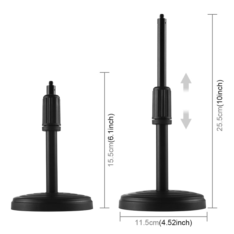 PULUZ 4.7 inch 12cm Ring Light Horizontal Dual Phone Brackets Desktop Holder Video Light Kits - Ring Light by PULUZ | Online Shopping South Africa | PMC TechLife | Buy Now Pay Later Mobicred