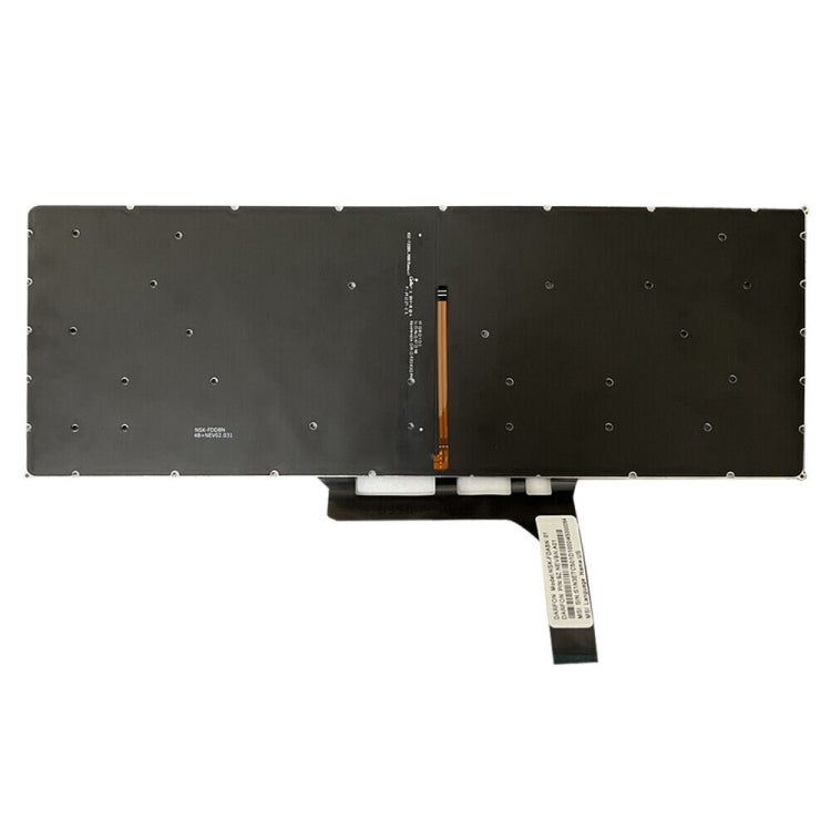 US Version Laptop Keyboard with Backlight for MSI GS65 / GS65VR / MS-16Q2 / Stealth 8SE /8SF / 8SG /Thin 8RE / Thin 8RF (Grey) - Replacement Keyboards by PMC TechLife | Online Shopping South Africa | PMC TechLife