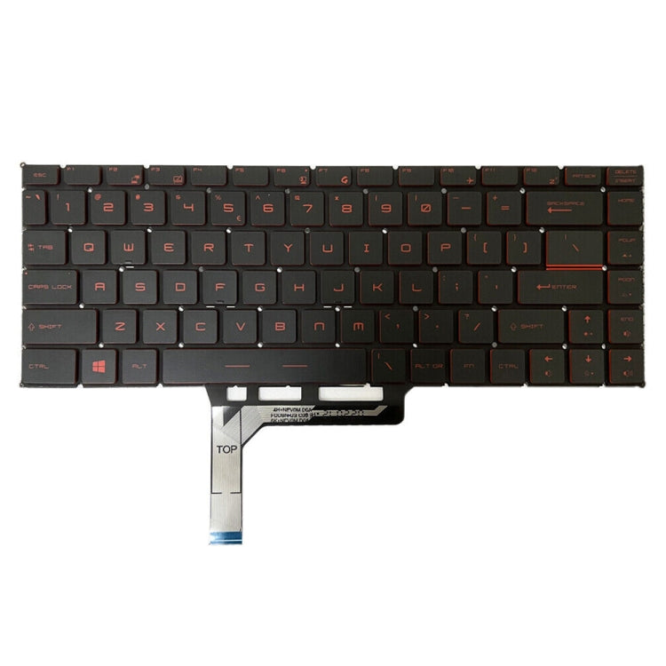 US Version Laptop Keyboard with Backlight for MSI GS65 / GS65VR / MS-16Q2 / Stealth 8SE /8SF / 8SG /Thin 8RE / Thin 8RF (Red) - Replacement Keyboards by PMC TechLife | Online Shopping South Africa | PMC TechLife