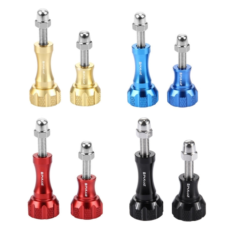 PULUZ CNC Aluminum Thumb Knob Stainless Bolt Nut Screw Set for GoPro Hero11 Black / HERO10 Black / HERO9 Black / HERO8 Black /7 /6 /5 /5 Session /4 Session /4 /3+ /3 /2 /1, DJI Osmo Action, Xiaoyi and Other Action Cameras(Black) - Screws by PULUZ | Online Shopping South Africa | PMC TechLife