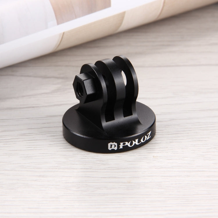 PULUZ 1/4 inch Screw Hole Tripod Mount CNC Adapter for GoPro Hero11 Black / HERO10 Black /9 Black /8 Black /7 /6 /5 /5 Session /4 Session /4 /3+ /3 /2 /1, DJI Osmo Action and Other Action Cameras(Black) - Connection Mount by PULUZ | Online Shopping South Africa | PMC TechLife