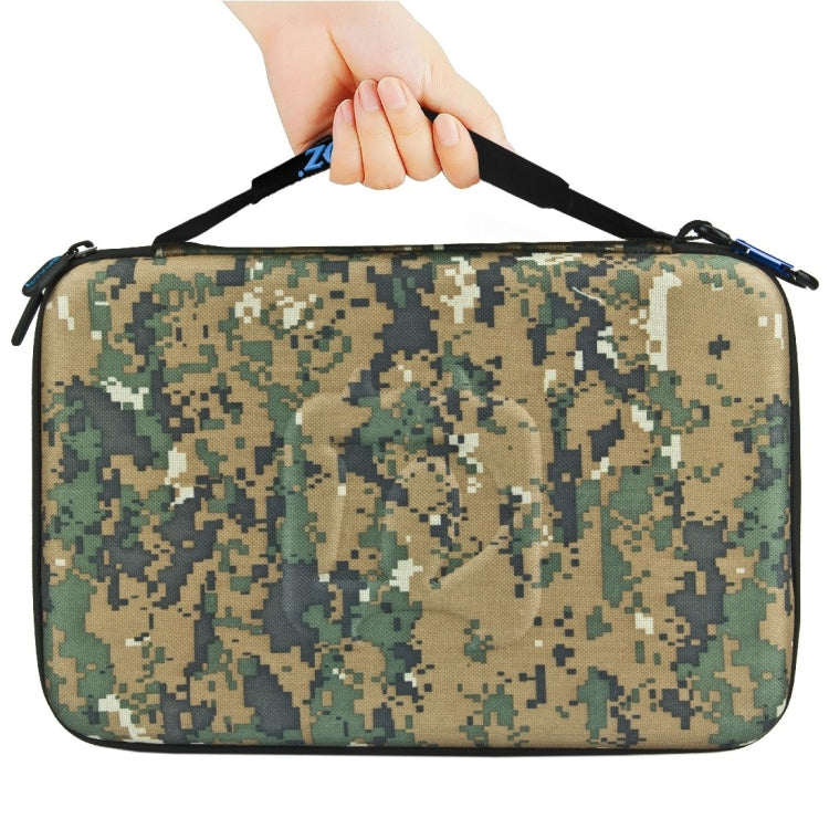 PULUZ Camouflage Pattern Waterproof Carrying and Travel Case for for GoPro, Insta360, DJI and Other Action Cameras Accessories, Large Size: 32cm x 22cm x 7cm - Carry Cases by PULUZ | Online Shopping South Africa | PMC TechLife | Buy Now Pay Later Mobicred