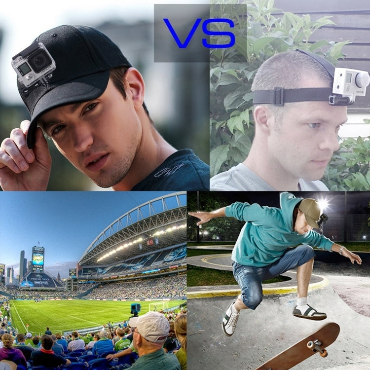 PULUZ Baseball Hat with J-Hook Buckle Mount & Screw for GoPro, DJI OSMO Action and Other Action Cameras(Blue) -  by PMC TechLife | Online Shopping South Africa | PMC TechLife