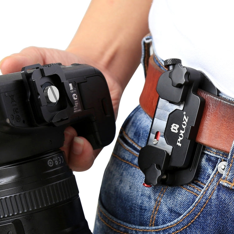 PULUZ Capture Camera Clip Aluminum Alloy Quick Release Clip with Plate - Quick Release Plate by PULUZ | Online Shopping South Africa | PMC TechLife | Buy Now Pay Later Mobicred