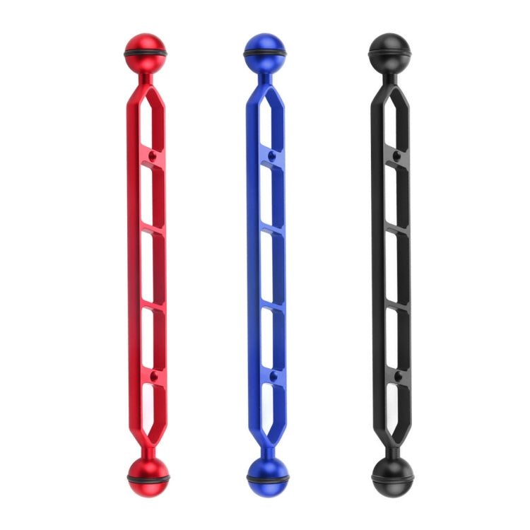 PULUZ 11.0 inch 27.9cm Aluminum Alloy Dual Balls Arm, Ball Diameter: 25mm(Black) - free shipping - PMC TechLife - Order now!