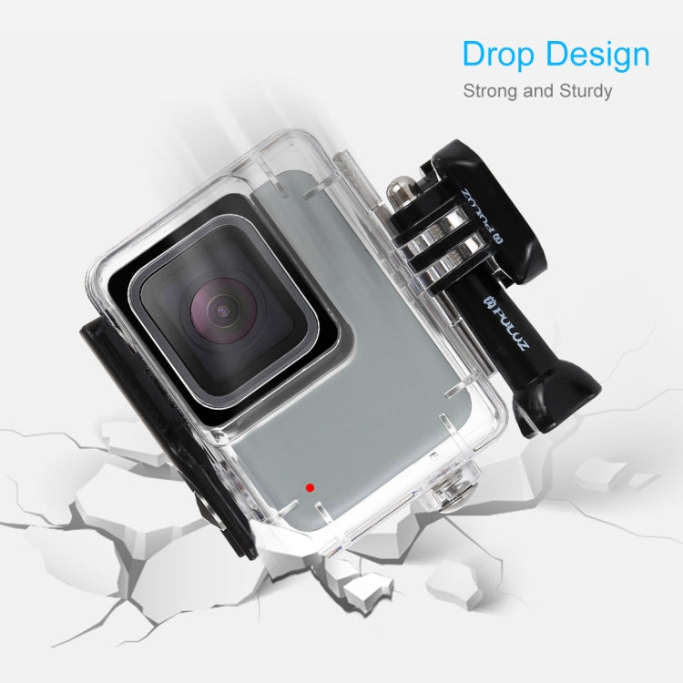 PULUZ 45m Underwater Waterproof Housing Diving Case for GoPro HERO7 Silver / HERO7 White, with Buckle Basic Mount & Screw(Transparent) - Waterproof Cases by PULUZ | Online Shopping South Africa | PMC TechLife | Buy Now Pay Later Mobicred