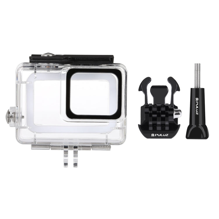PULUZ 45m Underwater Waterproof Housing Diving Case for GoPro HERO7 Silver / HERO7 White, with Buckle Basic Mount & Screw(Transparent) - Waterproof Cases by PULUZ | Online Shopping South Africa | PMC TechLife | Buy Now Pay Later Mobicred