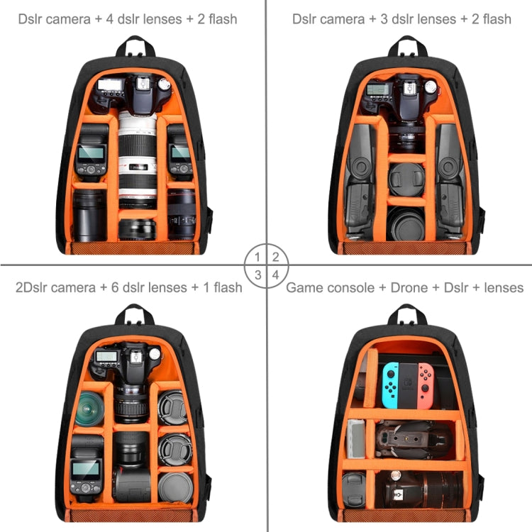 PULUZ Outdoor Portable Waterproof Scratch-proof Dual Shoulders Backpack Handheld PTZ Stabilizer Camera Bag with Rain Cover for Digital Camera, DJI Ronin-SC / Ronin-S(Black) - free shipping - PMC TechLife - Order now!