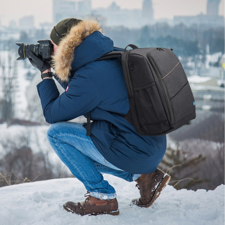 PULUZ Outdoor Portable Waterproof Scratch-proof Dual Shoulders Backpack Handheld PTZ Stabilizer Camera Bag with Rain Cover for Digital Camera, DJI Ronin-SC / Ronin-S(Black) - free shipping - PMC TechLife - Order now!