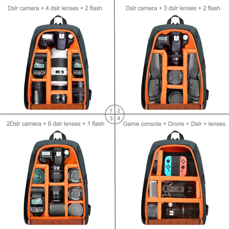 PULUZ Outdoor Portable Waterproof Scratch-proof Dual Shoulders Backpack Handheld PTZ Stabilizer Camera Bag with Rain Cover for Digital Camera, DJI Ronin-SC / Ronin-S(Grey) - free shipping - PMC TechLife - Order now!