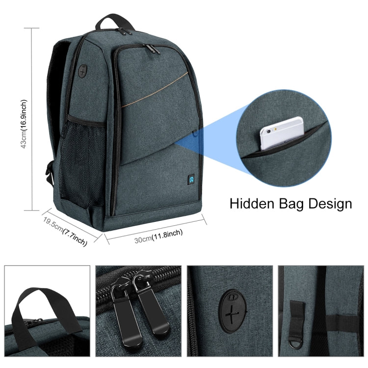 PULUZ Outdoor Portable Waterproof Scratch-proof Dual Shoulders Backpack Handheld PTZ Stabilizer Camera Bag with Rain Cover for Digital Camera, DJI Ronin-SC / Ronin-S(Grey) - free shipping - PMC TechLife - Order now!
