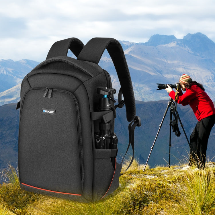 PULUZ Outdoor Portable Waterproof Scratch-proof Dual Shoulders Backpack Handheld PTZ Stabilizer Camera Bag with Rain Cover for Digital Camera, DJI Ronin-SC / Ronin-S (Black) - free shipping - PMC TechLife - Order now!