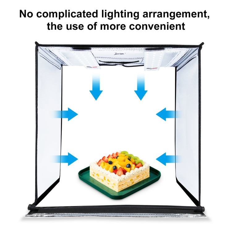 PULUZ Photo Studio Light Box Portable 60 x 60 x 60 cm Light Tent LED 5500K White Light Dimmable Mini 36W Photography Studio Tent Kit with 6 Removable Backdrops (Black Orange White Green Blue Red)(EU Plug) - free shipping - PMC TechLife - Order now!