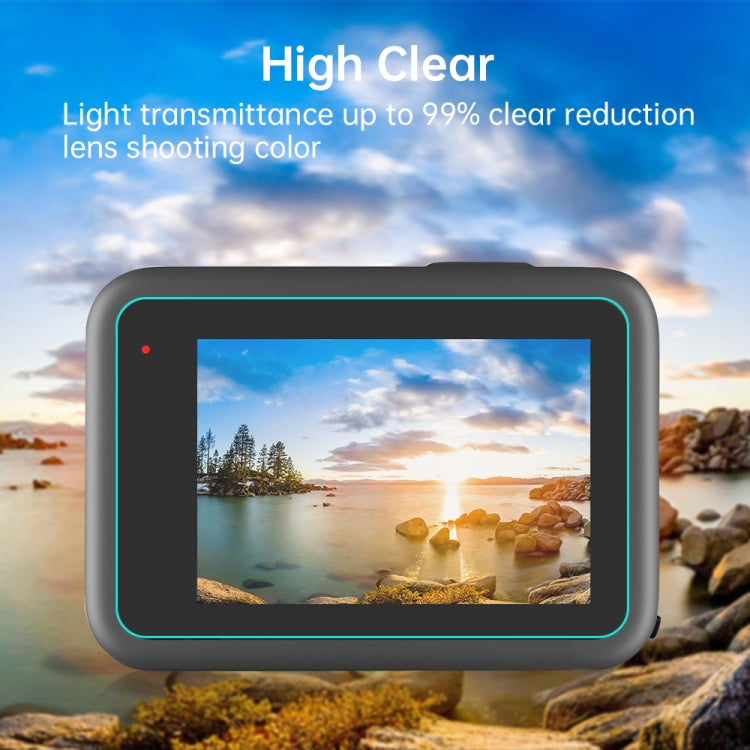 PULUZ for GoPro Hero12 Black /11 Black /10 Black /9 Black Lens + LCD Display 9H 2.5D Tempered Glass Film - free shipping - PMC TechLife - Order now!