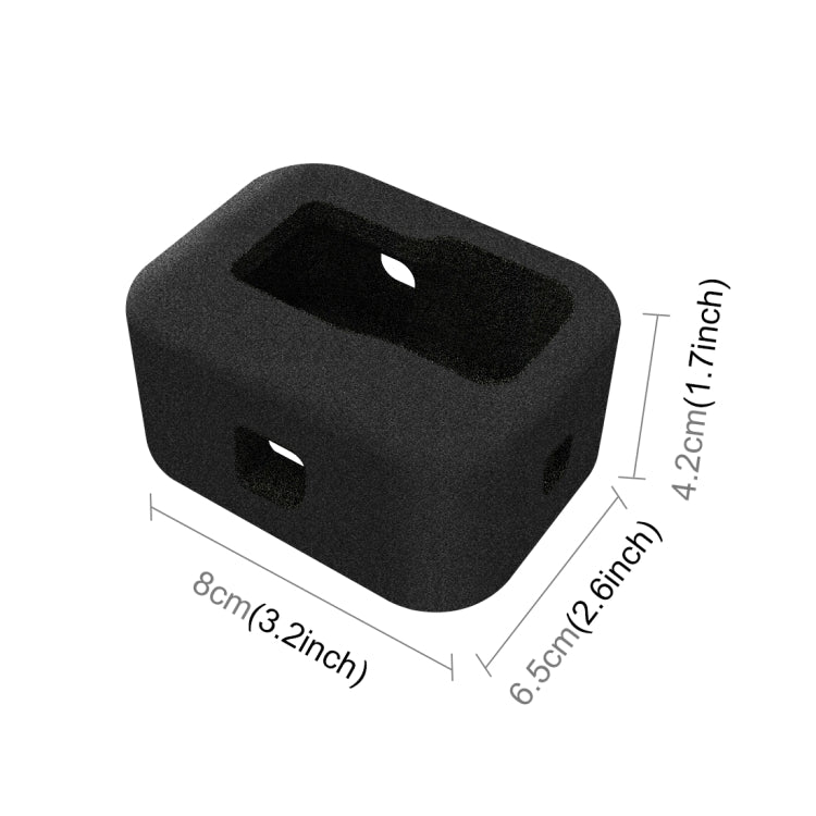 PULUZ for GoPro Hero11 Black / HERO10 Black / HERO9 Black Foam Windshield Housing Case(Black) - Silicone Cases by PULUZ | Online Shopping South Africa | PMC TechLife