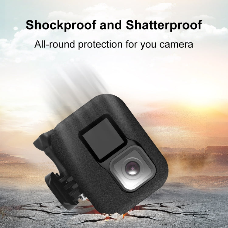 PULUZ for GoPro Hero11 Black / HERO10 Black / HERO9 Black Foam Windshield Housing Case(Black) - Silicone Cases by PULUZ | Online Shopping South Africa | PMC TechLife