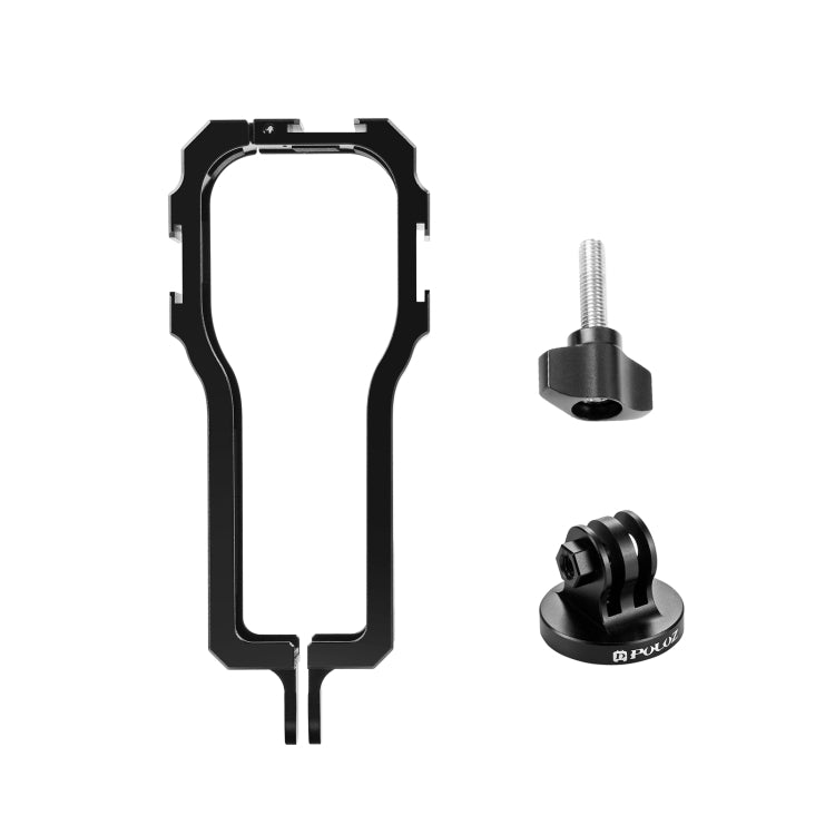 PULUZ Protective Cage Rig Housing Frame with Cold Shoe for Insta360 ONE RS 1-Inch 360 Edition(Black) - free shipping - PMC TechLife - Order now!