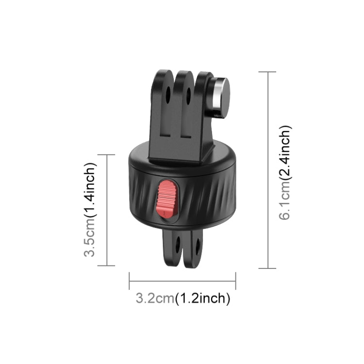 PULUZ Action Camera Magnetic Base Adapter (Black) - free shipping - PMC TechLife - Order now!