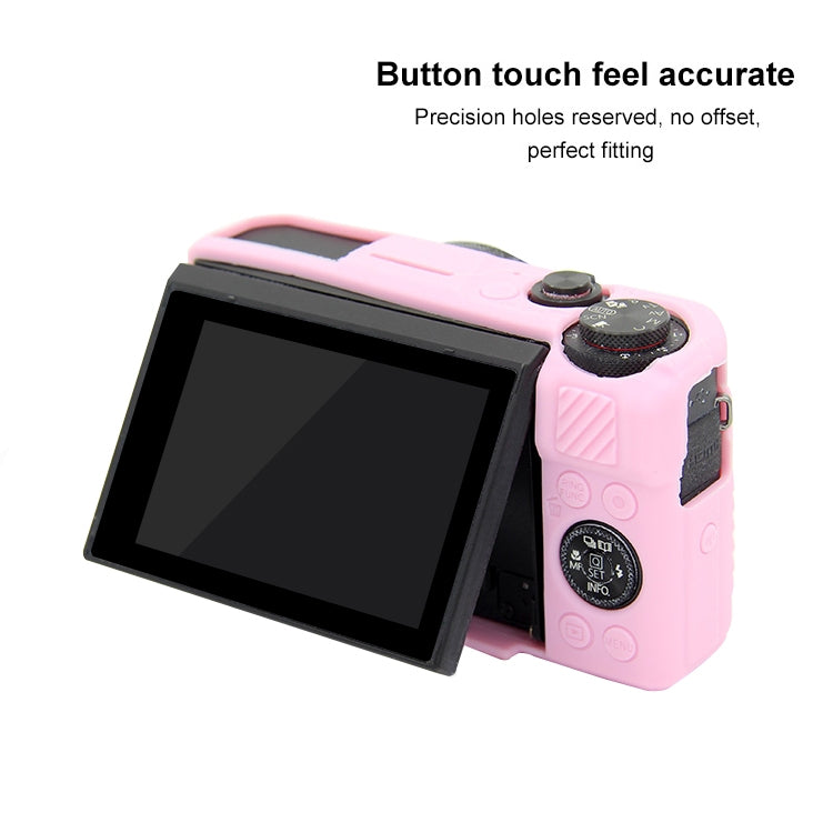 PULUZ Soft Silicone Protective Case for Canon EOS G7 X Mark II(Pink) - Protective Case by PULUZ | Online Shopping South Africa | PMC TechLife | Buy Now Pay Later Mobicred