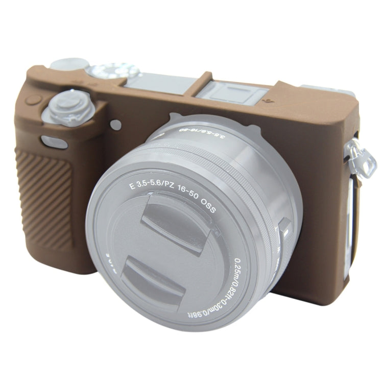 PULUZ Soft Silicone Protective Case for Sony ILCE-6300 / A6400(Coffee) - free shipping - PMC TechLife - Order now!