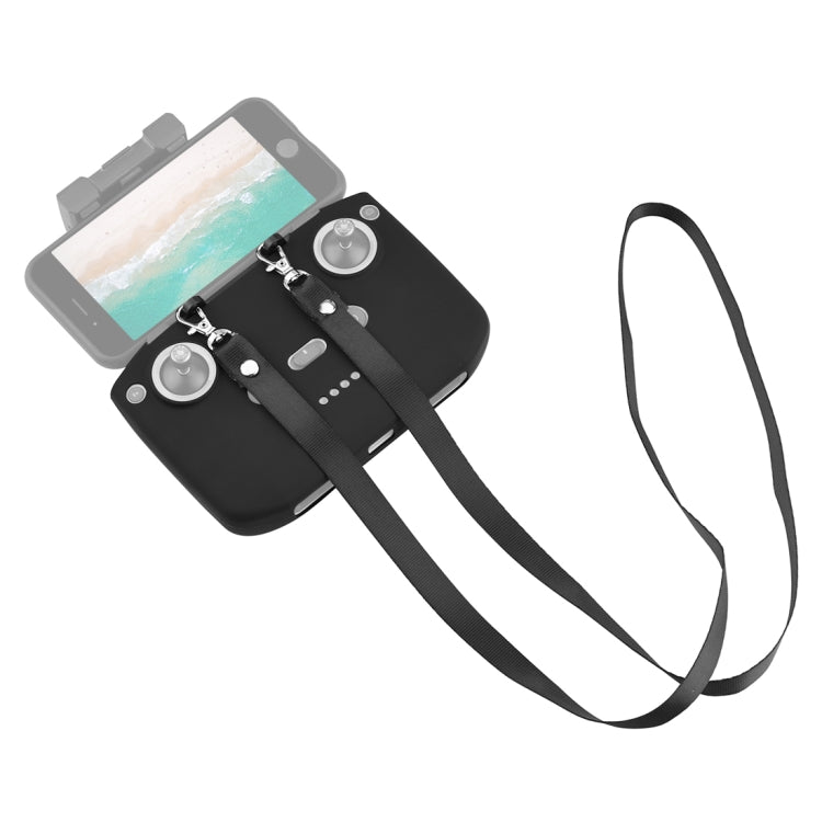 PULUZ Shockproof Anti-scratch Silicone Case with Neck Strap For DJI Mini 3 / 3 Pro / Mavic 3 / Air 2S / Mini 2 Remote Control (Black) - Cases & Bags by PULUZ | Online Shopping South Africa | PMC TechLife | Buy Now Pay Later Mobicred
